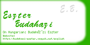 eszter budahazi business card